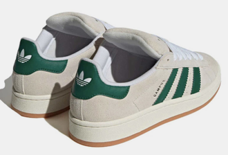Adidas Campus 00s Grey White (Экозамша) сзади
