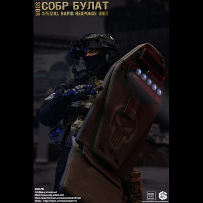 Боец спецназа МВД СОБР "Булат" - Коллекционная ФИГУРКА 1/6 СОБР Булат Special Rapid Response Unit (SOBR) (26067R) - Easy&amp;Simple