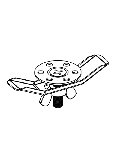 Крепление для подстольного монтажа моек из нержавеющей стали