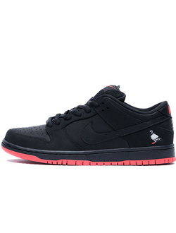 Nike SB Dunk Low Pro Black Pigeon x Jeff Staple с мехом