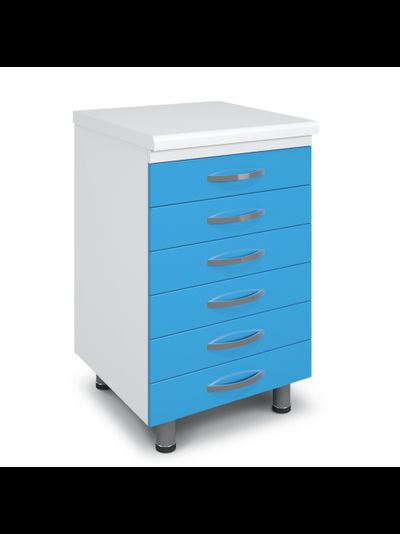 Тумба металлическая с ящиками на опорах ТМЯ-6.0