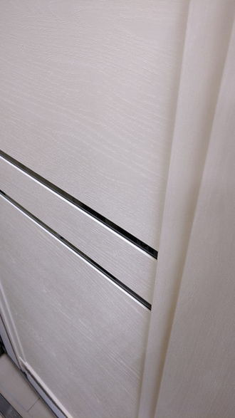 Дверь остекленная с покрытием экошпон "Магний 18 светло серый"