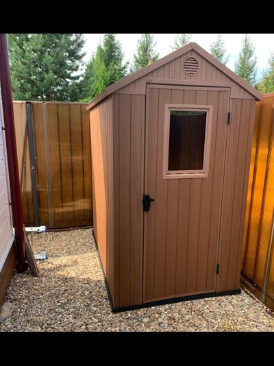 Сарай &quot;Дарвин 4х6&quot; (размеры 118 х 184 см), коричневый