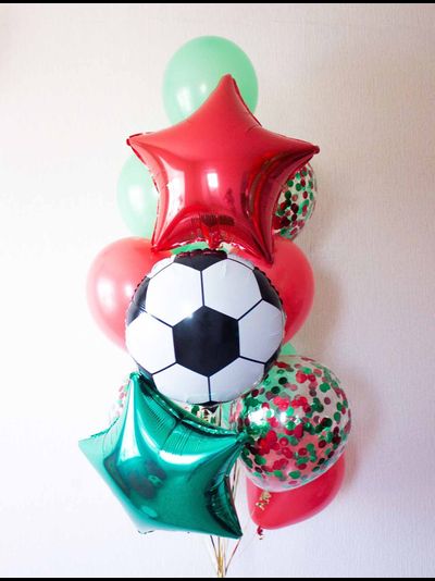 Сет воздушных шаров для него с футбольным мячиком &quot;Праздничный&quot;