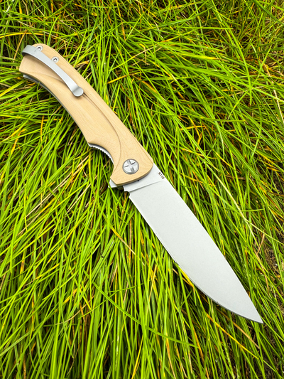 Складной нож Чиж плюс сталь К 110, рукоять G10, цвет тан