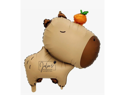 Капибара с мандарином