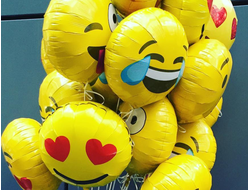 Фольгированные шары "Смайлы" 18 дюймов (46 сантиметров) в ассортименте