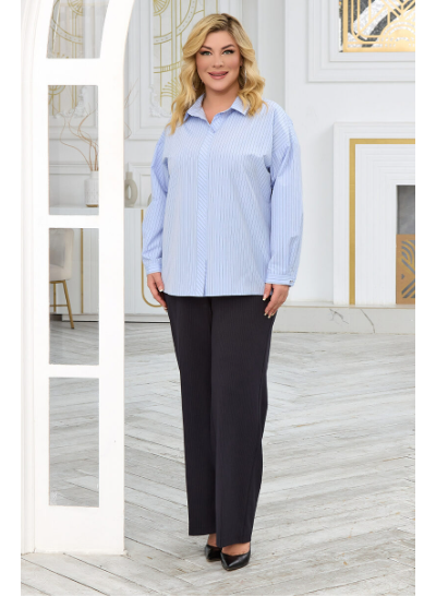 Рубашка Люси голубой 54,58р