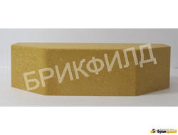 Кирпич облицовочный "Трапеция". Желтый. Кирпичный завод Брик Филд