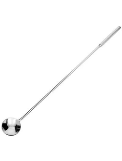 Ложка барменская с утяж. ручкой круг нержавеющая сталь 31 см. /1/