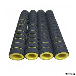 Ручки для турника (грипсы) черно-желтые, 4шт