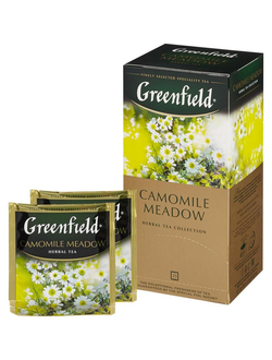 Чай Greenfield Camomile Meadow травяной с ромашкой 25 пакетиков