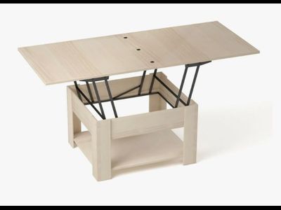 Стол Трансформер 796*432*796 (1596) мм ясень белый