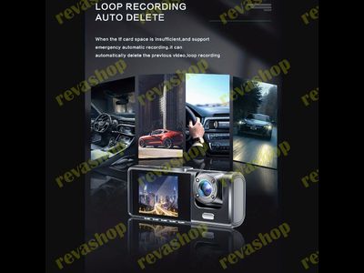 Видеорегистратор 3в1 с камерой запись салона и камерой парковки заднего вида Black Box Traffic Recorder