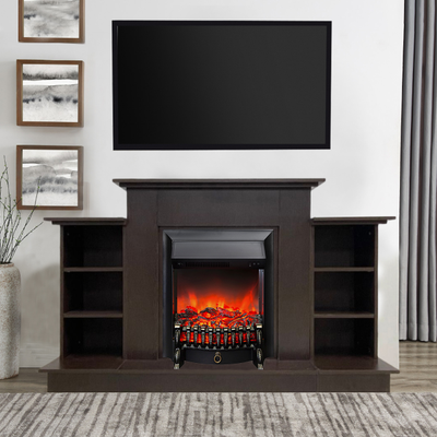 Электрокамин Лорд Премиум BL с очагом Fobos