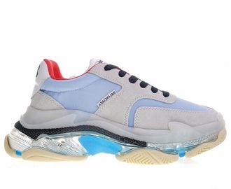 Balenciaga Triple S (БАЛЕНСИАГА) Голубые 2019 Clear Sole женские (36-40)