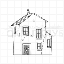 Штамп старый дом