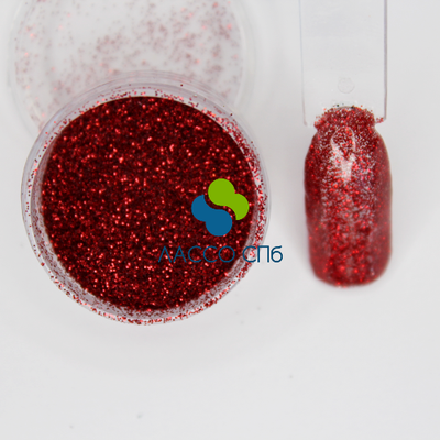Полиэстровый глиттер блестки Красный 0,2 мм