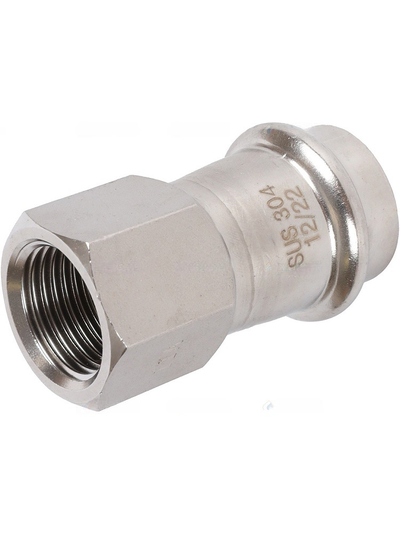 Переходник ROMMER ВПр-ВР, 22х1/2 из нержавеющей стали прессовой