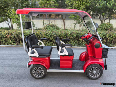 Гольфкар GreenCamel Сонора A3 ECO (3 seats 1000W R8) красный