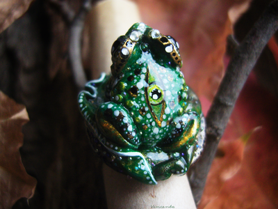 Коллекционный перстень "Леди Квакша Invidia"