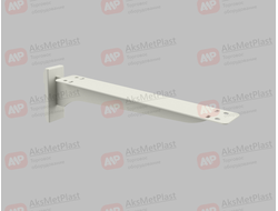 W-2252S Полкодержатель прямой под полку сквозной L=250 мм цвет белый
