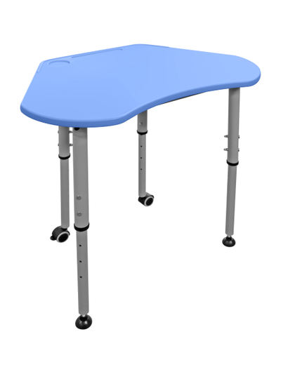 Школьный стол трапеция ШСТ32 синий пластик