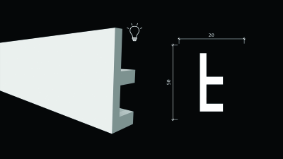 Молдинг DD617 - 50*20*2000мм