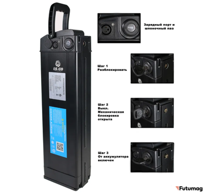 Аккумулятор LS-CO для электровелосипеда монстр LG 25Ah 60V