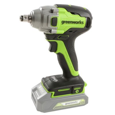 Гайковерт ударный аккумуляторный Greenworks GD24IW400, 24V