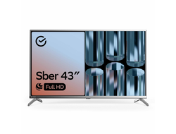 Телевизор Sber SDX 43F2014 43" Full HD Smart TV Салют ТВ (серебристый)
