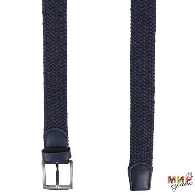 FR02PU-blue FABRETTI Ремень жен/муж текстиль