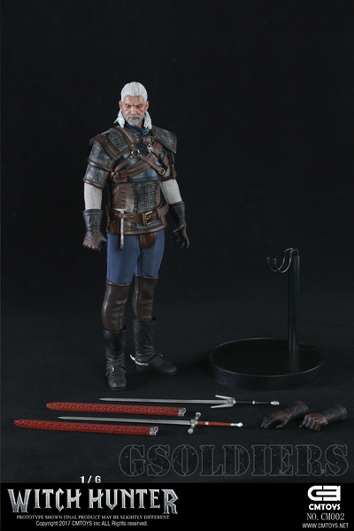 Купить онлайн коллекционную фигурку Ведьмака (Геральт из Ривии, The Witcher, Geralt of Rivia) CM002