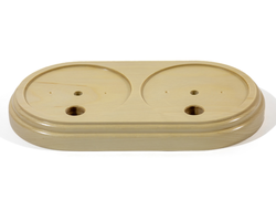 Деревянная рамка 2-местная бук натуральный (Interior electric)