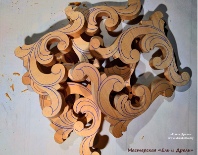 Резной уголок для мебели