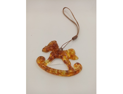 Новогодняя игрушка лошадка 200