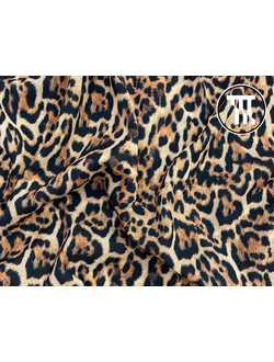 Шифон-стрейч принт леопард арт. 003
