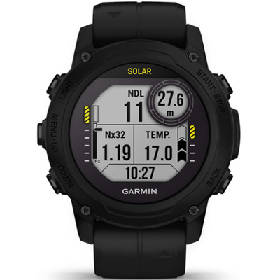 Умные часы Garmin Descent G1 Solar, черный