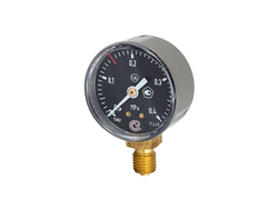 Манометр ацетиленовый 0-0,4 МПа (М12х1,5) с поверкой