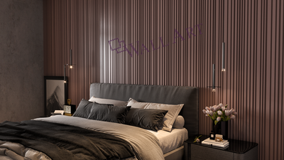 Гипсовая 3D панель "Разбежка (широкие/узкие)" (визуал 3)