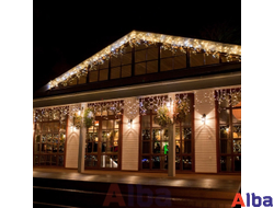 Бахрома 3*0.9 м БЕЛЫЙ ТЕПЛЫЙ, постоянное свечение IP 65