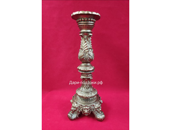 Подсвечник античный 45*20 см  1,6кг  бронза  полистоун Россия  1790-013060