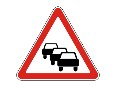 Знак дорожный 1.32 Затор