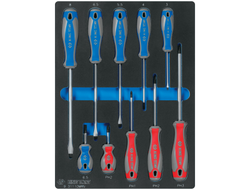 Набор отверток, ложемент, 10 предметов KING TONY 9-31110MRV