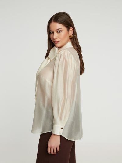 Блуза с бантом