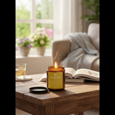 Арома свеча "Дыня &amp; Огурец" | «Когда захочешь аромат прохлады»