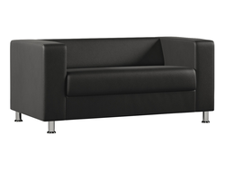 Диван Everprof Wilson двухместный Экокожа Черный