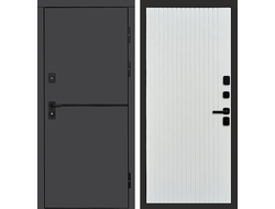 Дверь металлическая Тренд Графит с панелями