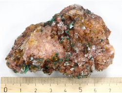 Брошантит, коллекционный образец, Марокко (70*52*30 мм, 110 г) №28626