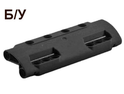 ! Б/У - Technic, Panel Curved 11 x 3 with 10 Pin Holes through Panel Surface, Black (11954 / 6031916) - Б/У